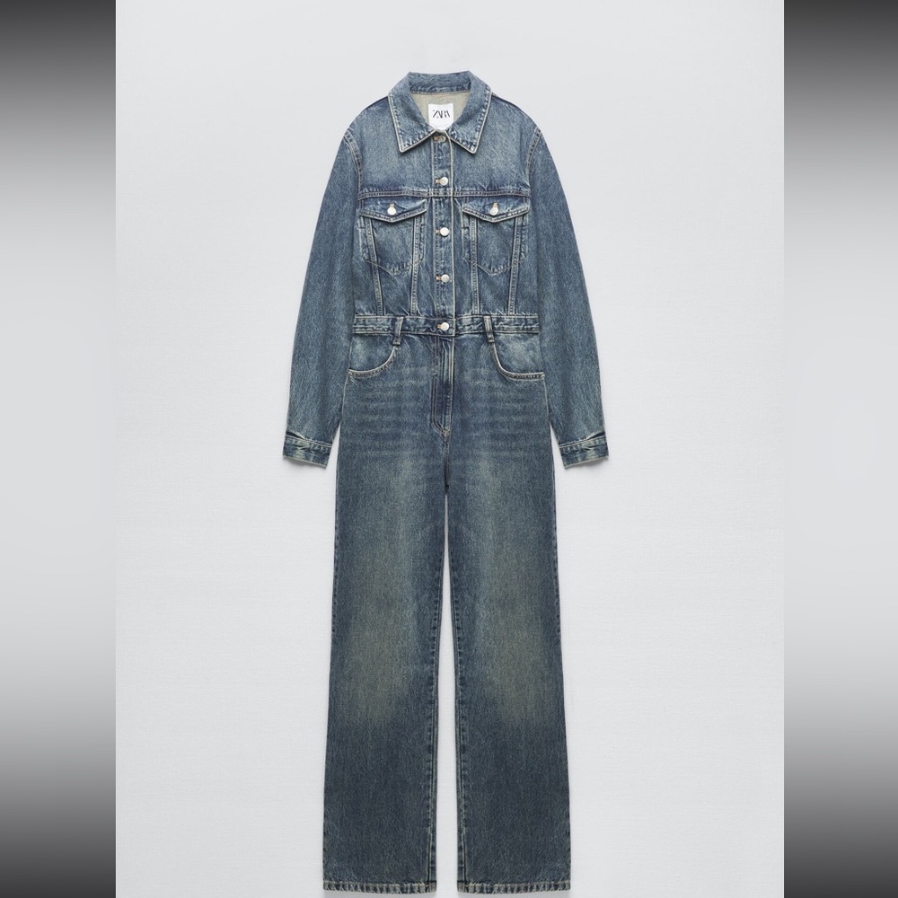 Zara Denim Jumpsuit